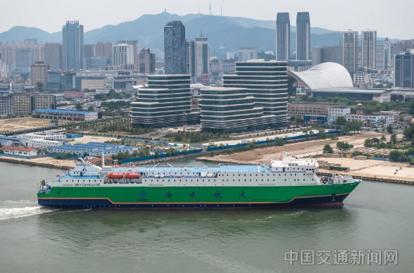 渤海海峡首条新能源汽车海上运输专线开通 渤海海峡首条新能源汽车海上运输专线开通