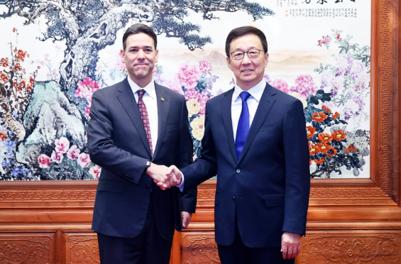 韩正会见美国俄勒冈州参议长瓦格纳 韩正会见美国俄勒冈州参议长瓦格纳